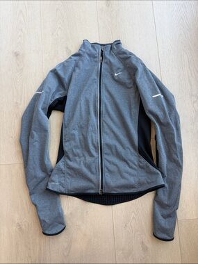 Nike Women's Heather Gray Full-Zip Dri-FIT Ski Jacket